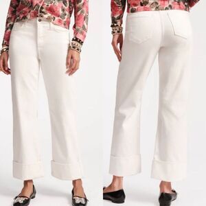 NWT Frances Valentine Smarty Cuffed Jeans, $298 Sz 12, A41